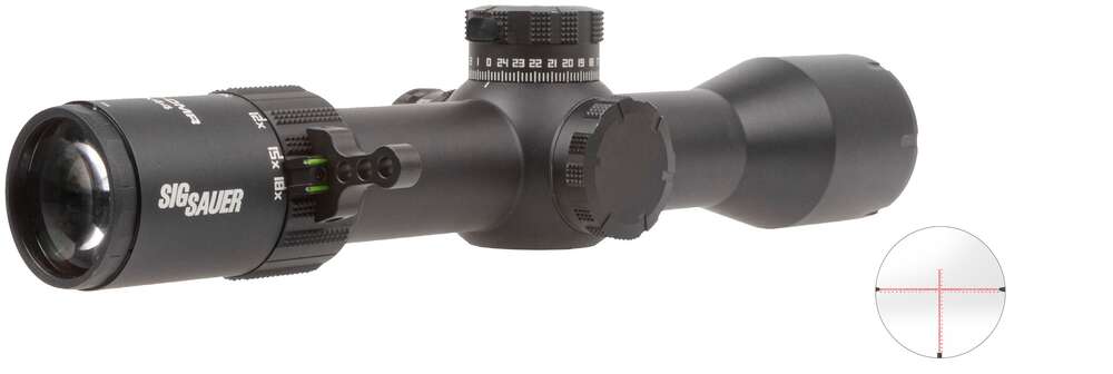 Scopes Sig Sauer Ready Series Sig TANGO-DMR 3-18x44mm Scope MOA 34mm maintube front focal plane